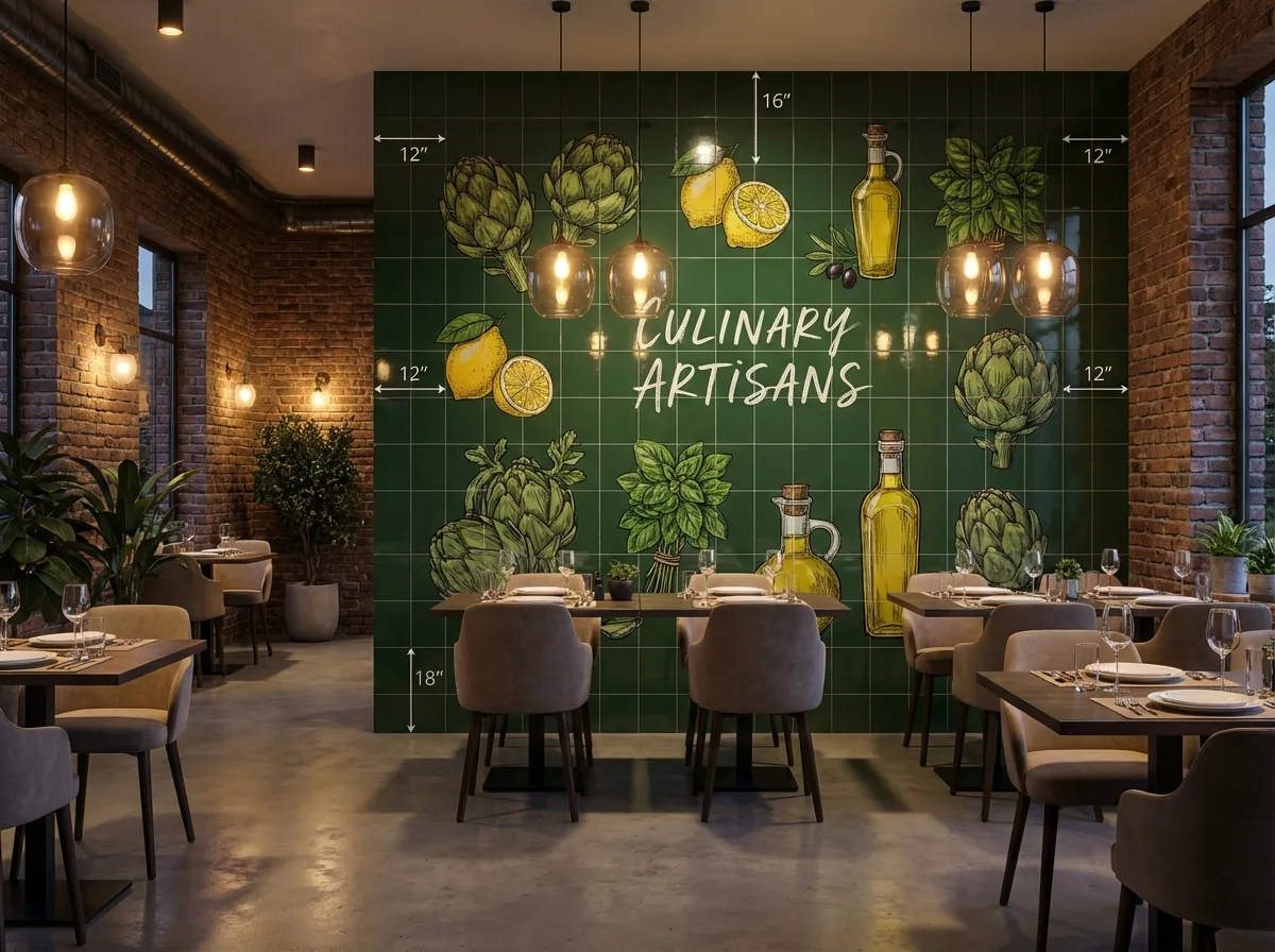 Restaurants wall print